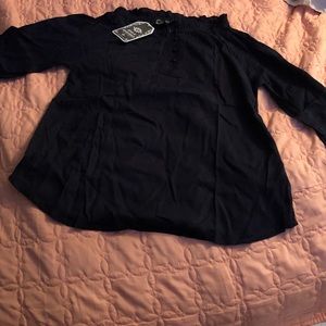 Navy Blue OTS blouse